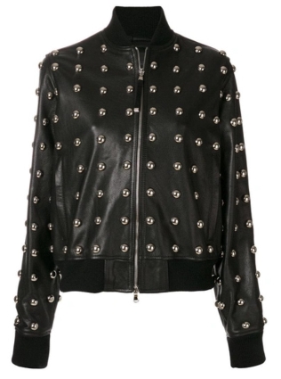 Carolyn Wiger The Traitors US S03 Black Stud Jacket Carolyn Wiger The Traitors US S03 Black Stud Jacket